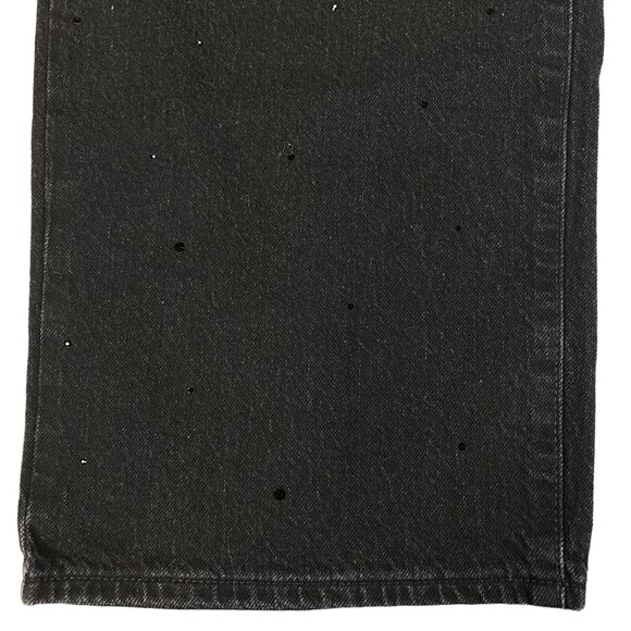 Universal Thread Jeans Womens 10 Black Beaded Comfort Stretch Mid Rise 90s Baggy - Picture 15 of 16